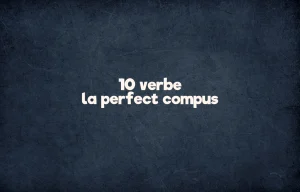 10 verbe la perfect compus