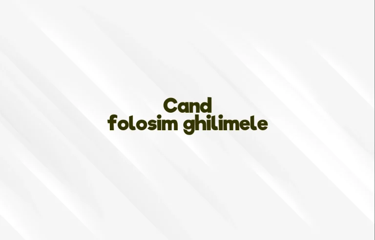 cand folosim ghilimele