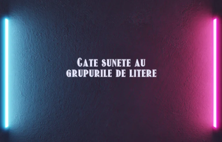 cate sunete au grupurile de litere