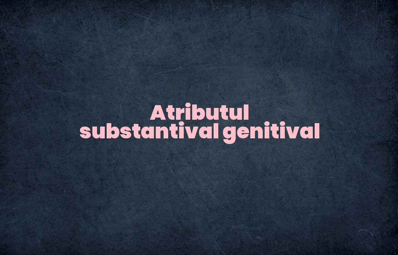 atribut substantival genitival
