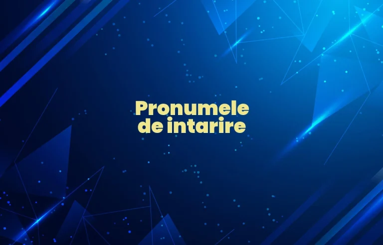 pronumele de intarire