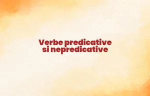 verbe predicative si nepredicative