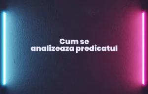 cum se analizeaza predicatul