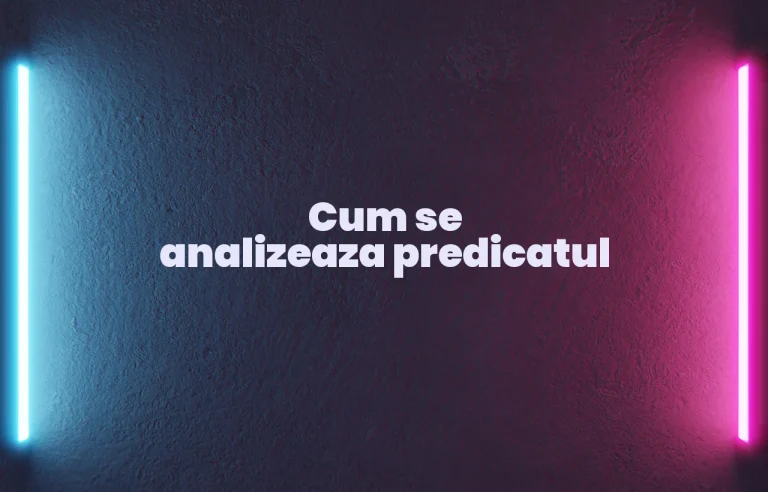 cum se analizeaza predicatul