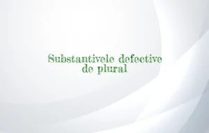 substantive defective de plural