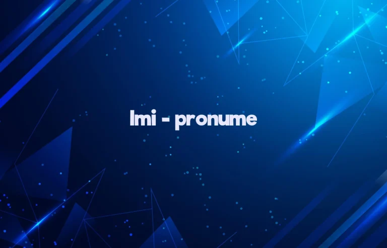 imi pronume