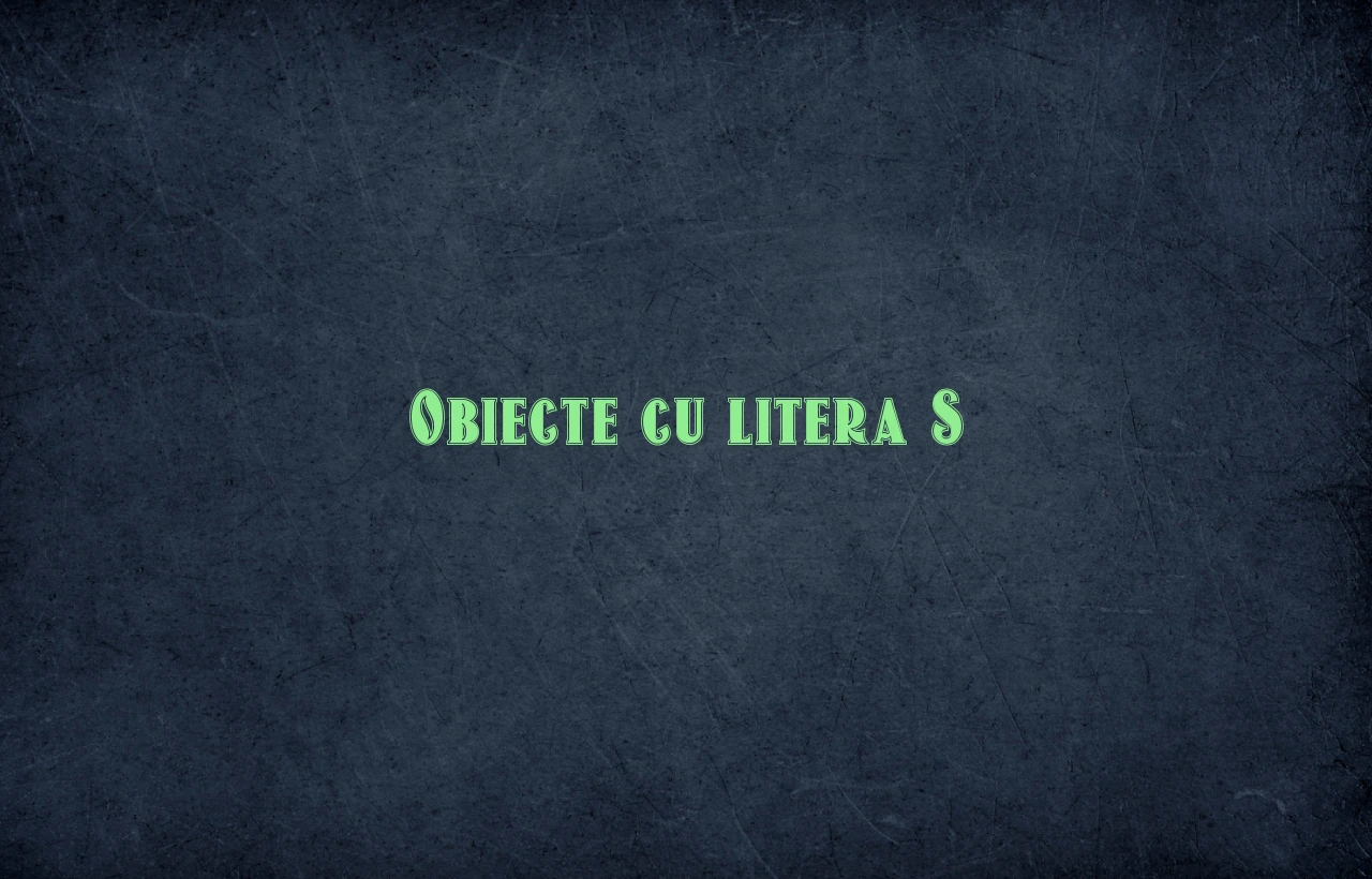 obiecte cu litera s