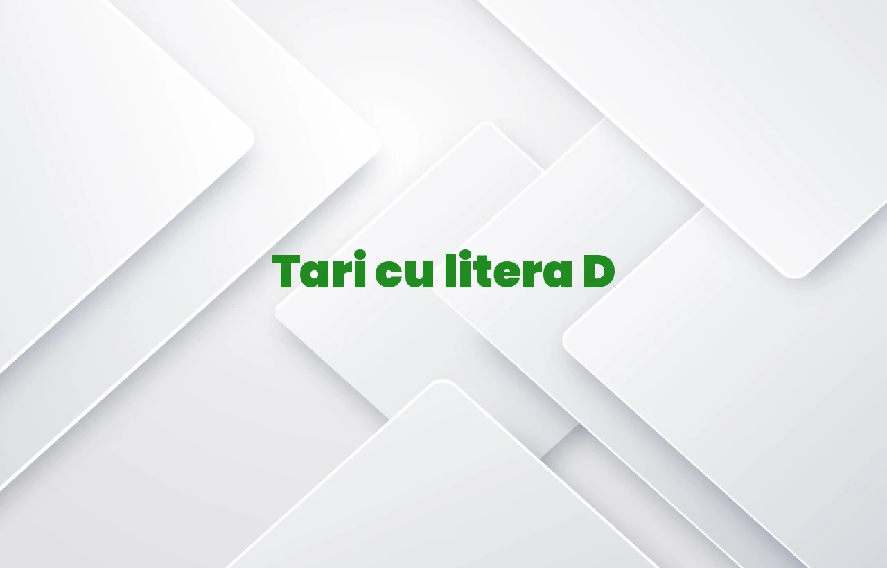 tari cu litera d