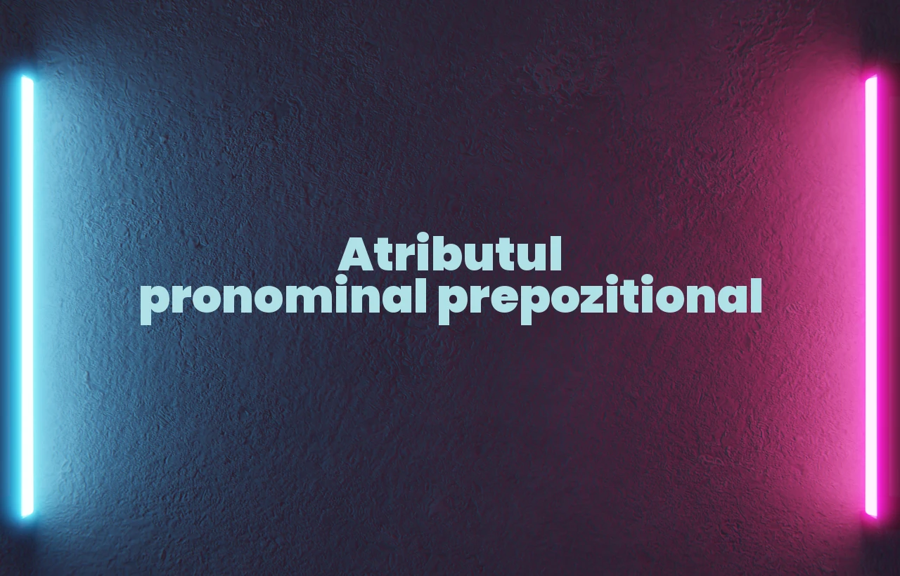 atribut pronominal prepozitional